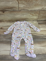 Magnetic Me 'Best Fur-End' Modal Ruffle Footie Purple sz 3-6m