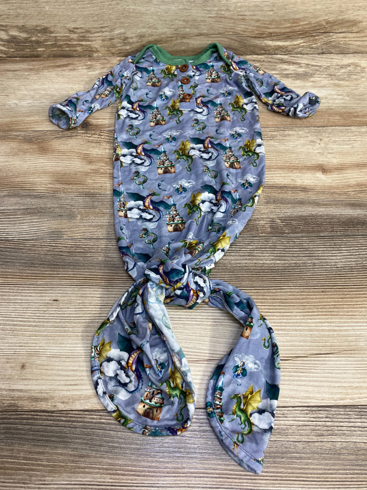 Laree + Co Dragon Knotted Gown Grey sz 0-3m