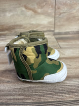 NEW Mossy Oak Camo Faux Fur Lined Crib Booties Green sz 1/2c