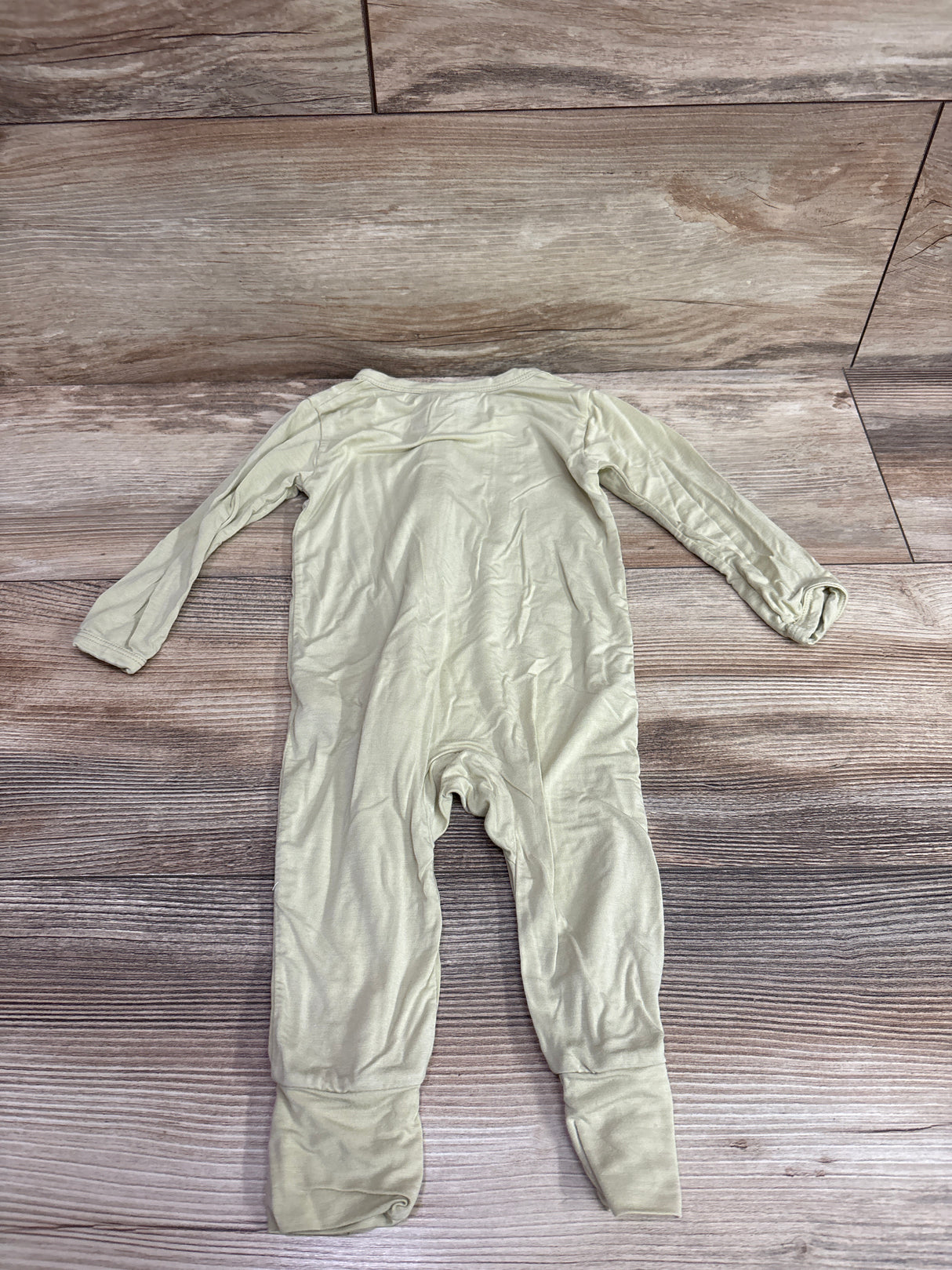 Bamboo Footless Sleeper Green sz 3-6m