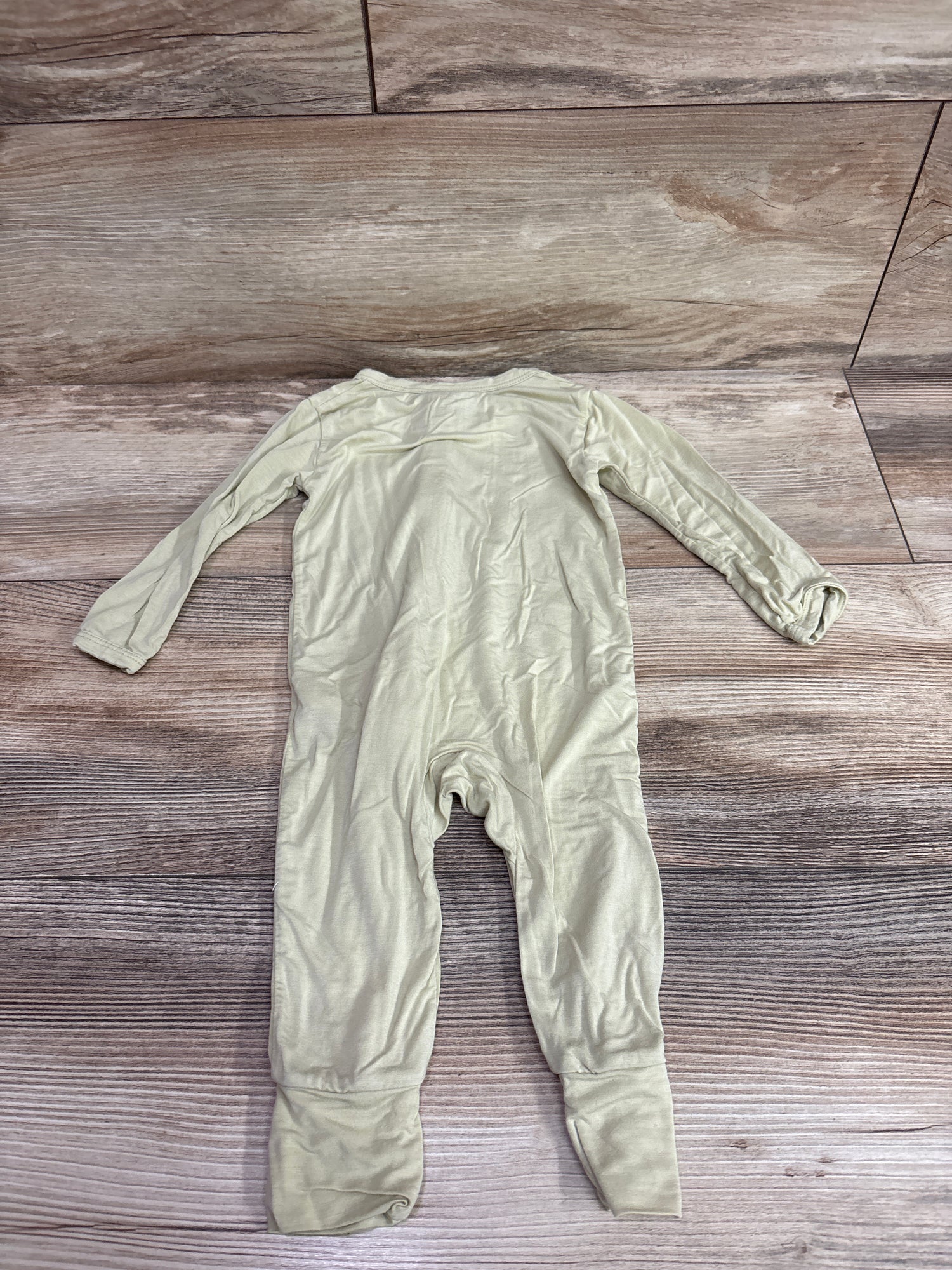 Bamboo Footless Sleeper Green sz 3-6m