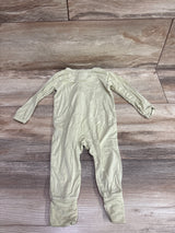 Bamboo Footless Sleeper Green sz 3-6m