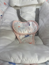 Ingenuity Keep Cozy 3-in-1 Grow with Me Baby Bouncer, Rocker & Toddler Seat Pink Burst