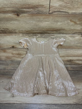 Baby Gap Metallic Pleated Dress Gold sz 18-24m