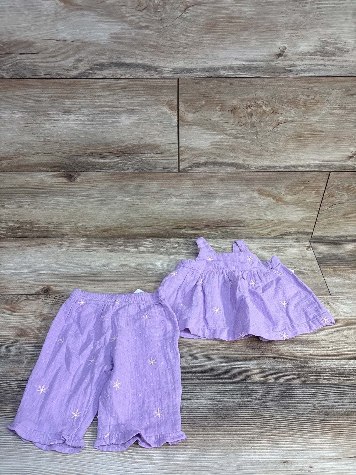 NEW Cat & Jack Daisy Tank Top & Pants Set Lilac sz 3-6m