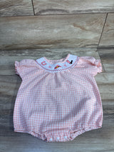Muspeczenith Western Embroidered Bubble Romper Pink sz 12-18m