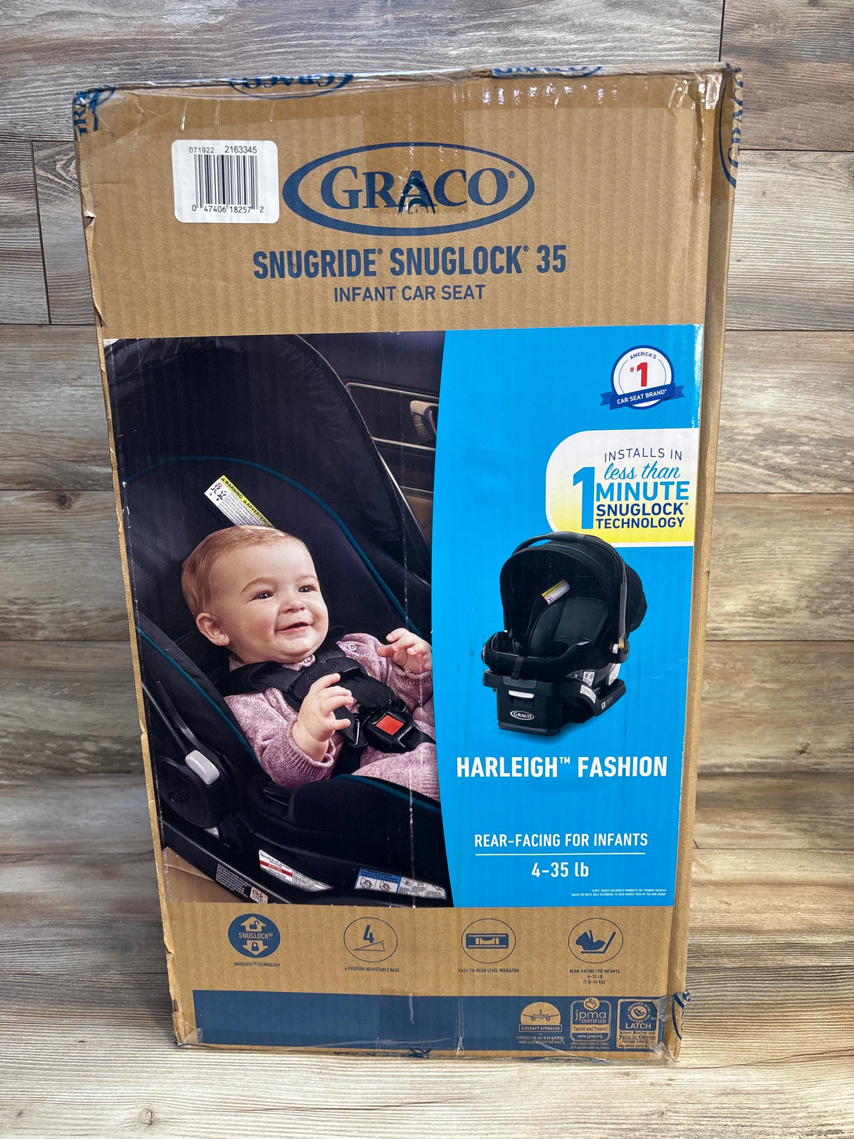 NEW Graco SnugRide SnugLock 35 Infant Car Seat - Harleigh
