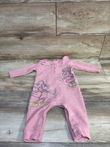 Disney Baby Waffle Knit Minnie Mouse Coverall Pink sz 12m