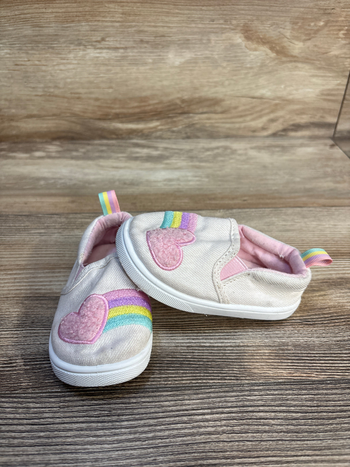 Wonder Nation Casual Canvas Sneakers Pink sz 4c