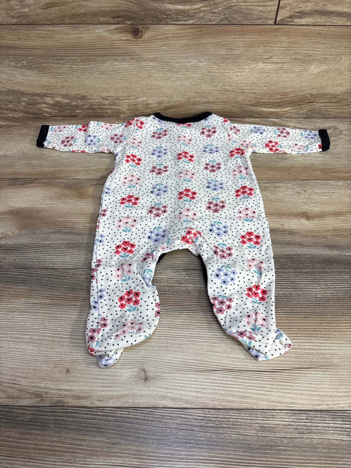 Hudson Baby Floral Sleeper White sz 6-9m - Me n Mommy To Be
