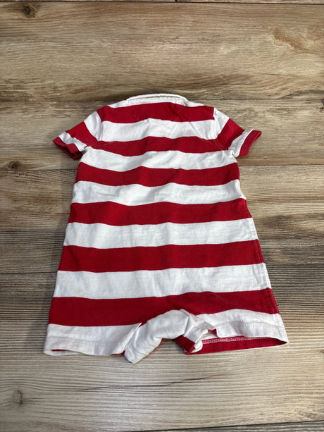 Ralph Lauren Polo Rugby Striped Shortie Romper Red sz 18m - Me n Mommy To Be