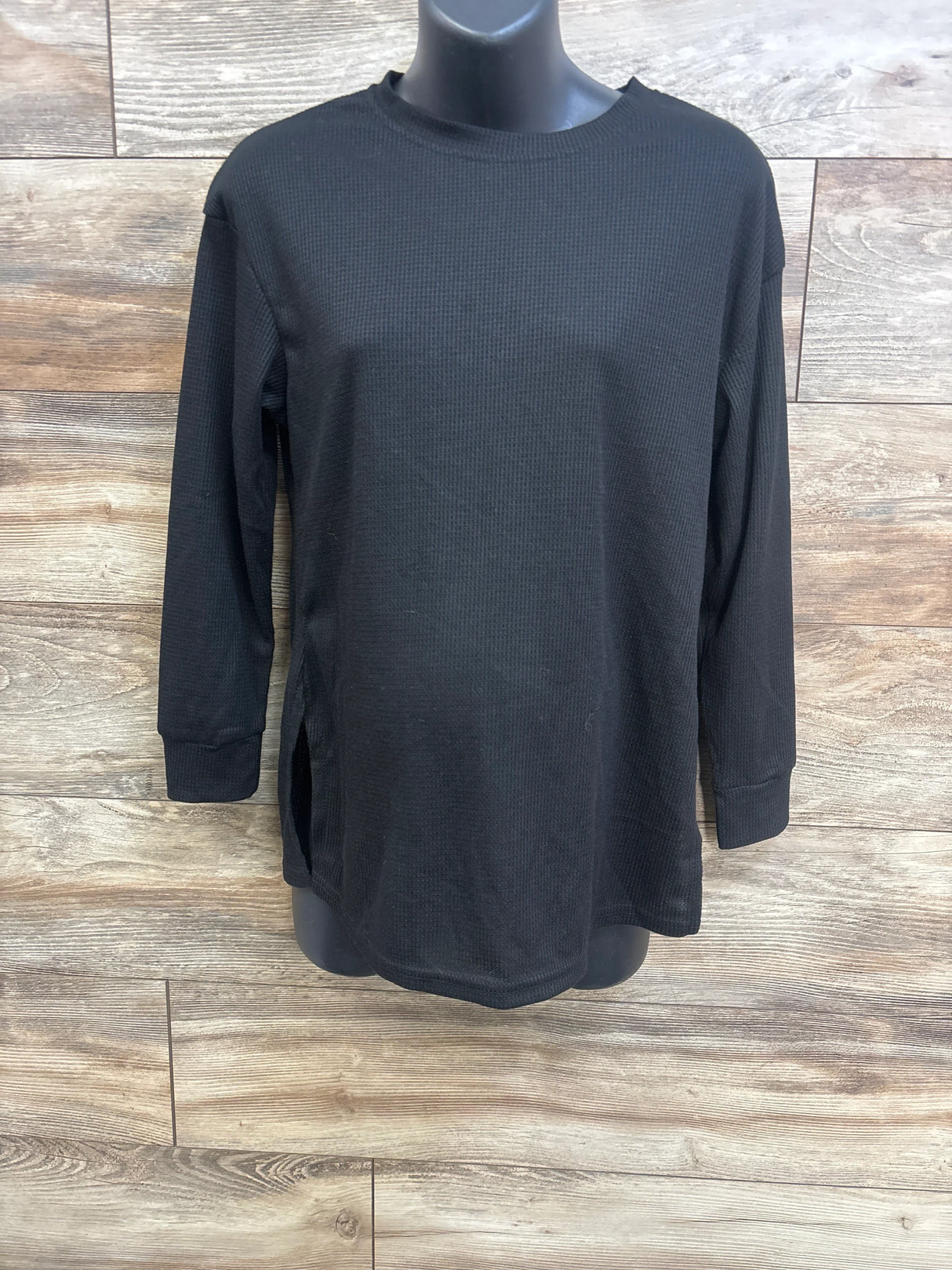 NEW SweetyWeee Maternity Long Sleeve Thermal Shirt Black sz Small
