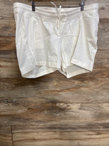 NWOT Gap Maternity Linen-Blend Shorts White sz XL