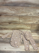 Carter's 2pc Ribbed Bodysuit & Pants Set Tan sz 24m