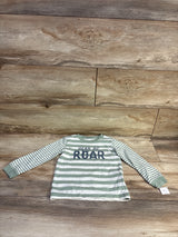 NEW Carter's Hear Me Roar Striped Shirt Green sz 24m