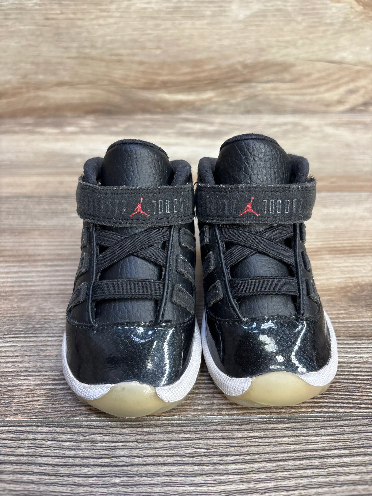 Air Jordan 11 Retro BT '72-10' Black Sneakers sz 4c