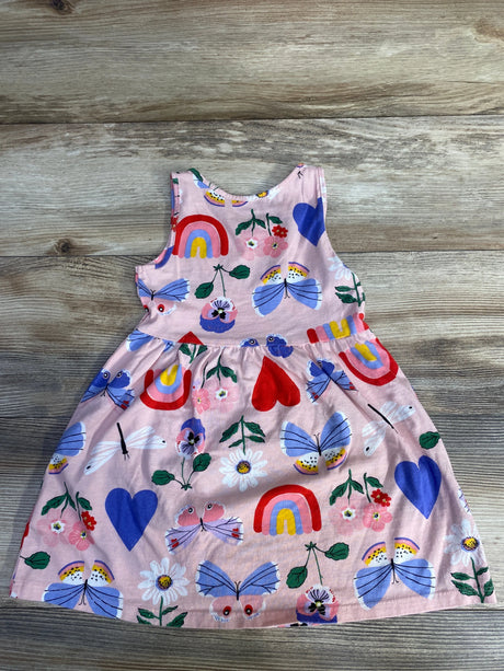 H&M Butterfly Tank Dress Pink sz 3-4T - Me n Mommy To Be