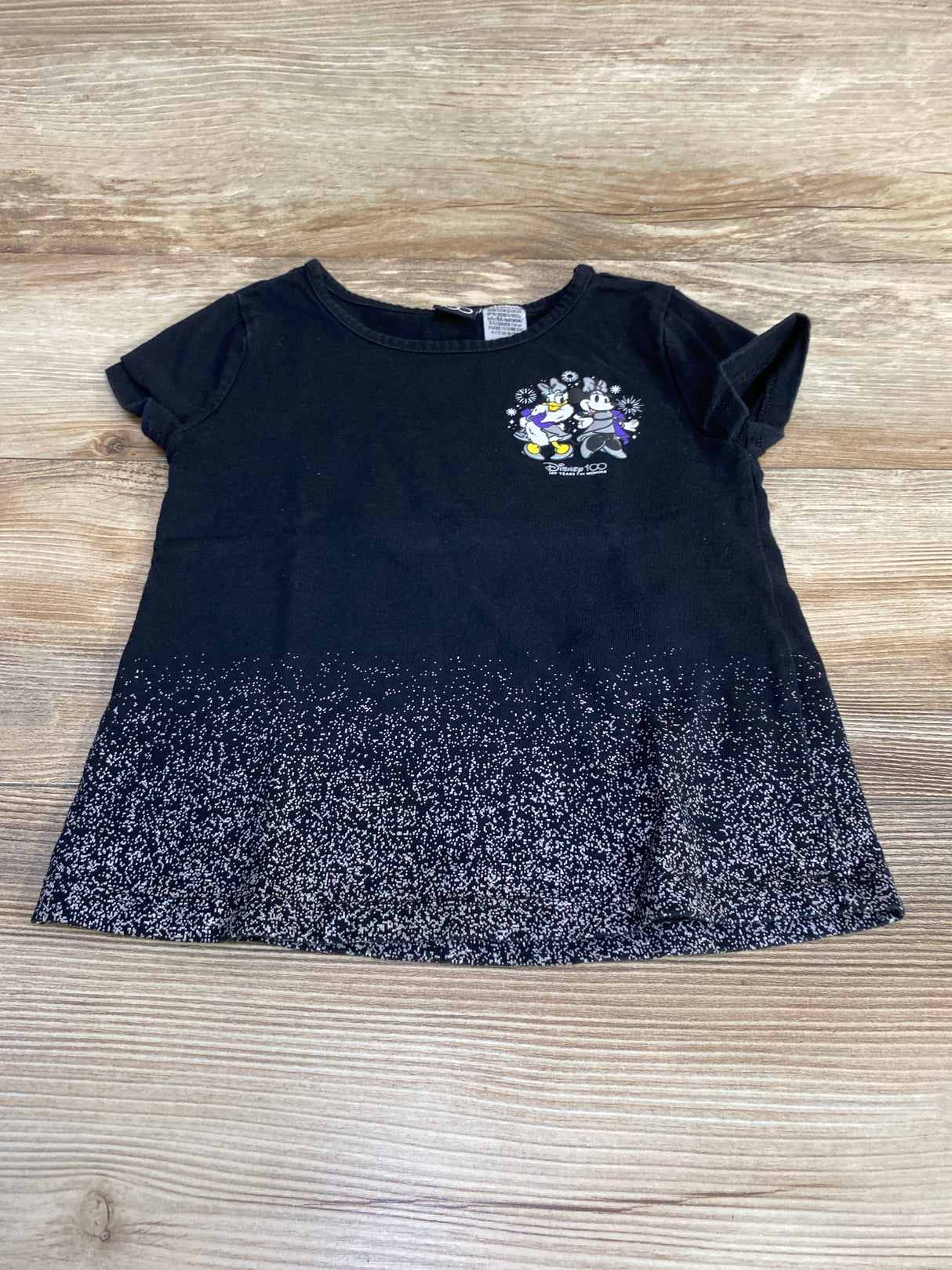 Disney 100 Minnie & Daisy Shirt Black sz 5/6