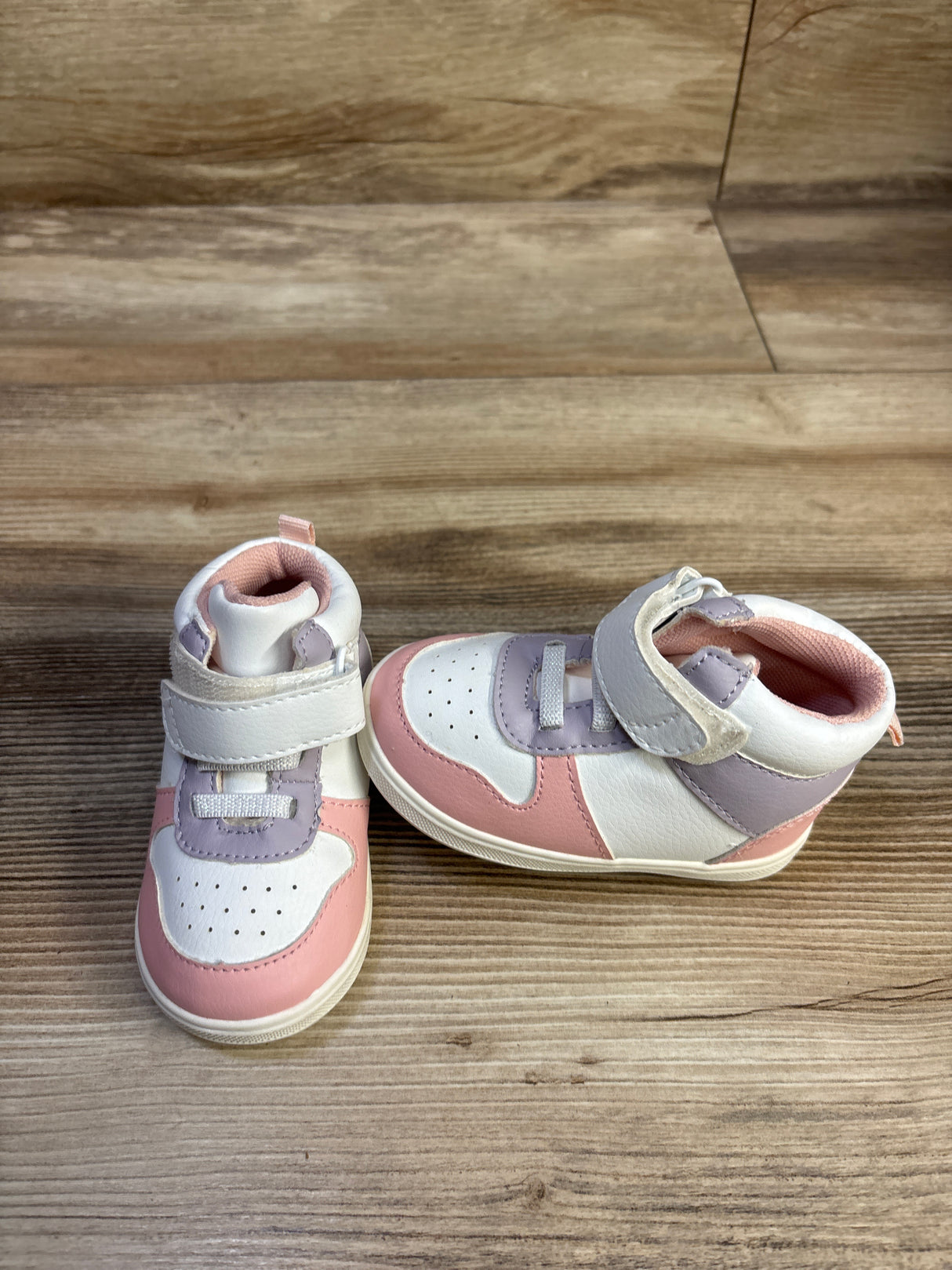 Children's Place First Steps Colorblock High Top Sneakers White sz 4c