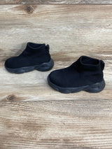 Unisex All Black Knitted Slip-On Sneakers sz 6c