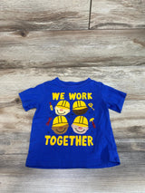 Children's Place We Work Together Shirt Blue sz 2T