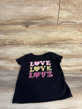 Children's Place Love Shirt Black sz 3T