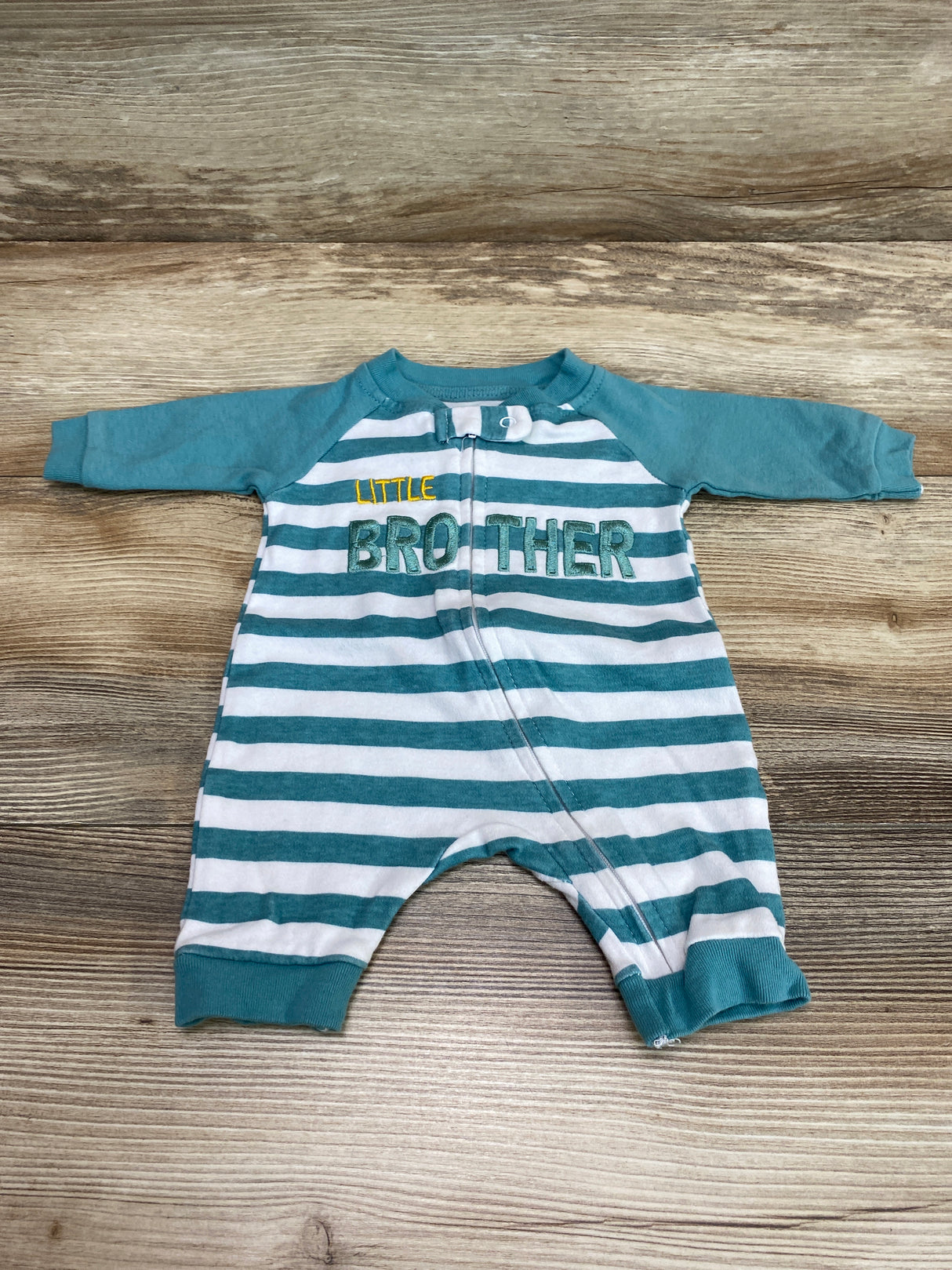 Koala Baby Striped Little Brother Sleeper Green sz Newborn