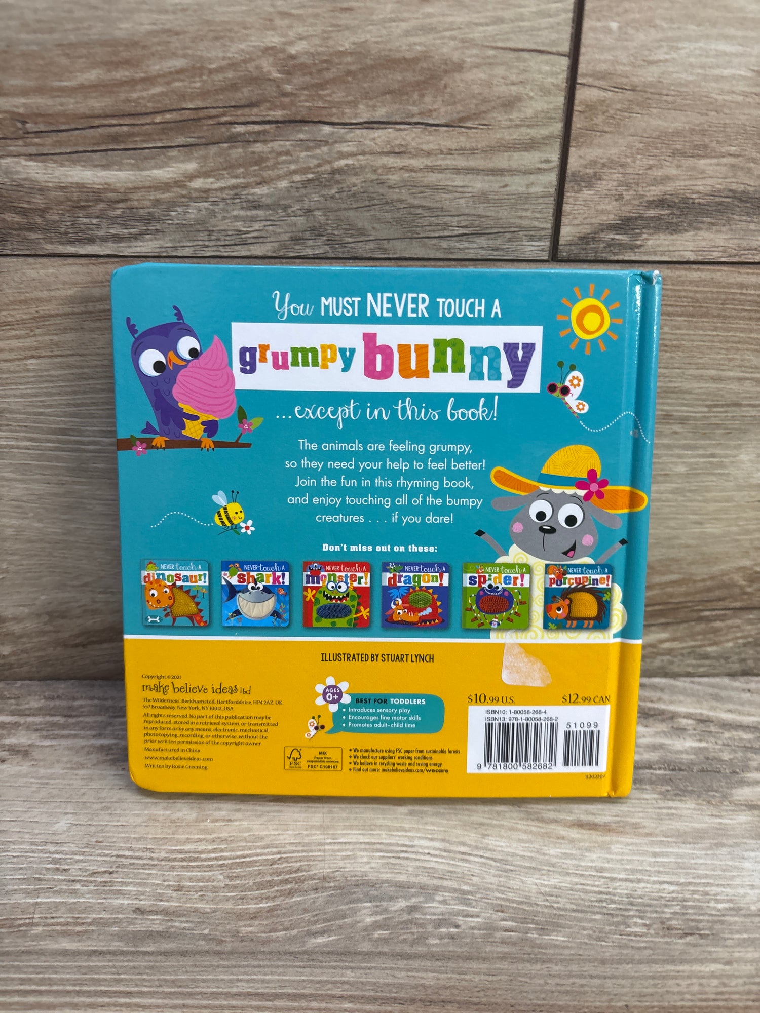 Never Touch A Grumpy Bunny Board Book