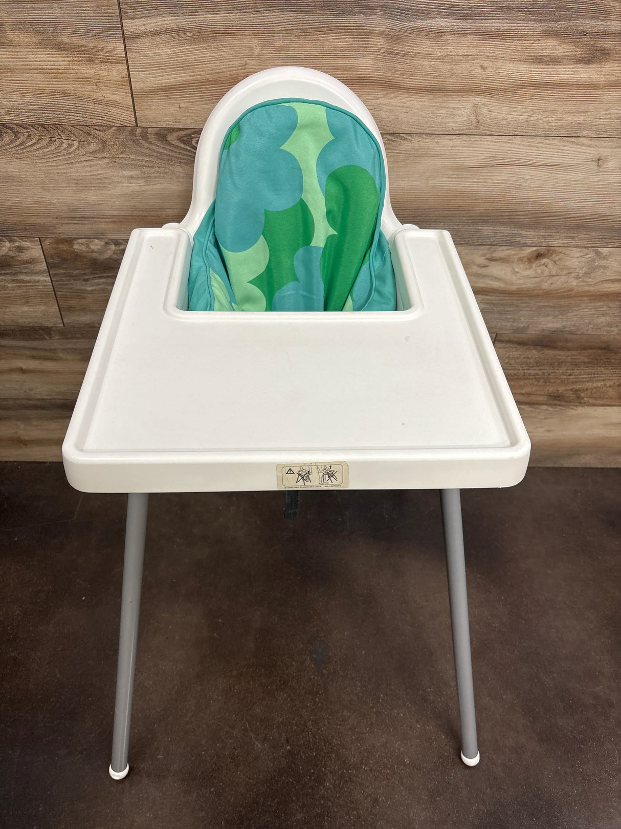 IKEA ANTILOP High Chair with Cushion Insert White