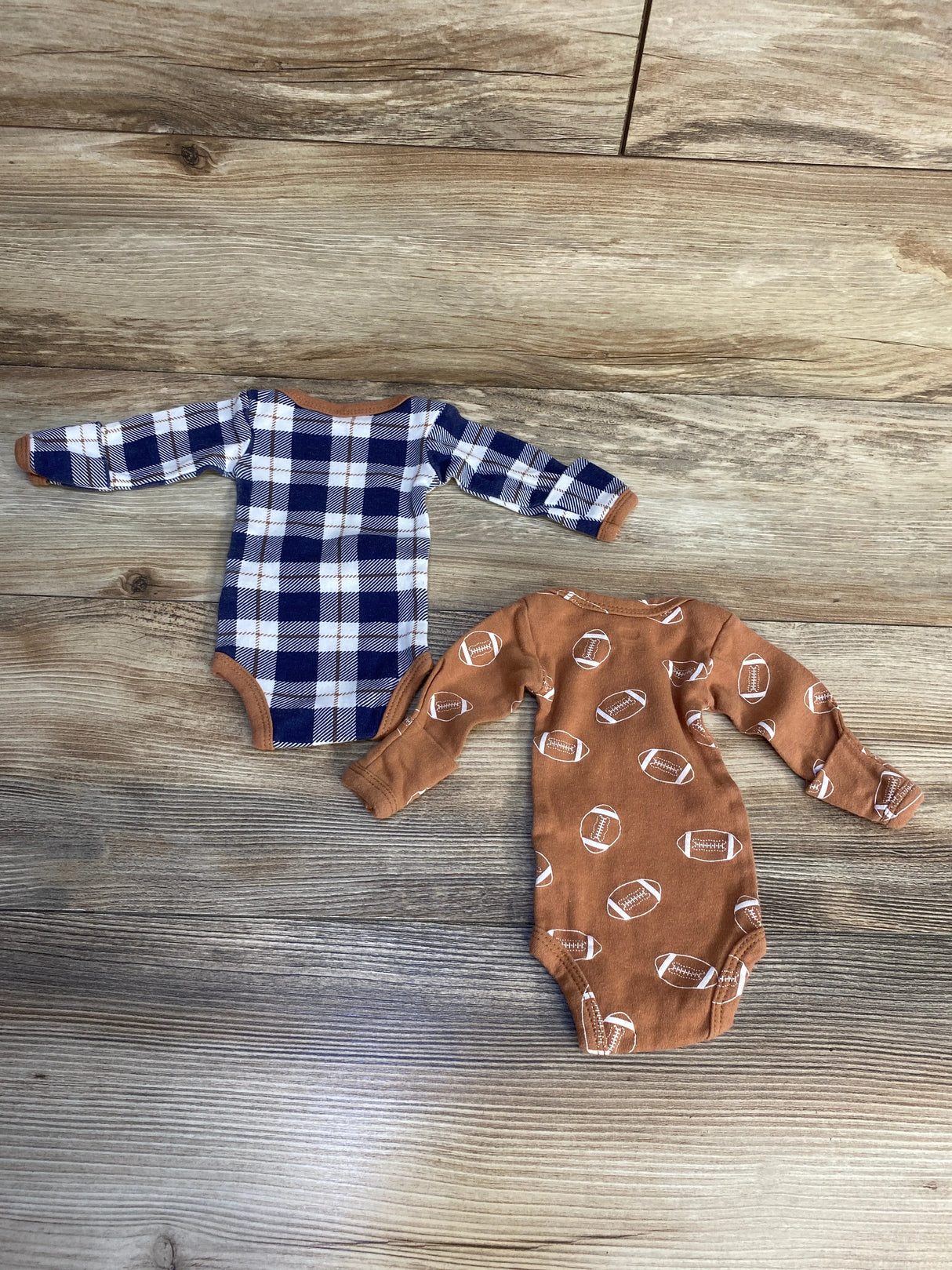 Hudson Baby 2pk Long Sleeve Bodysuits sz Preemie