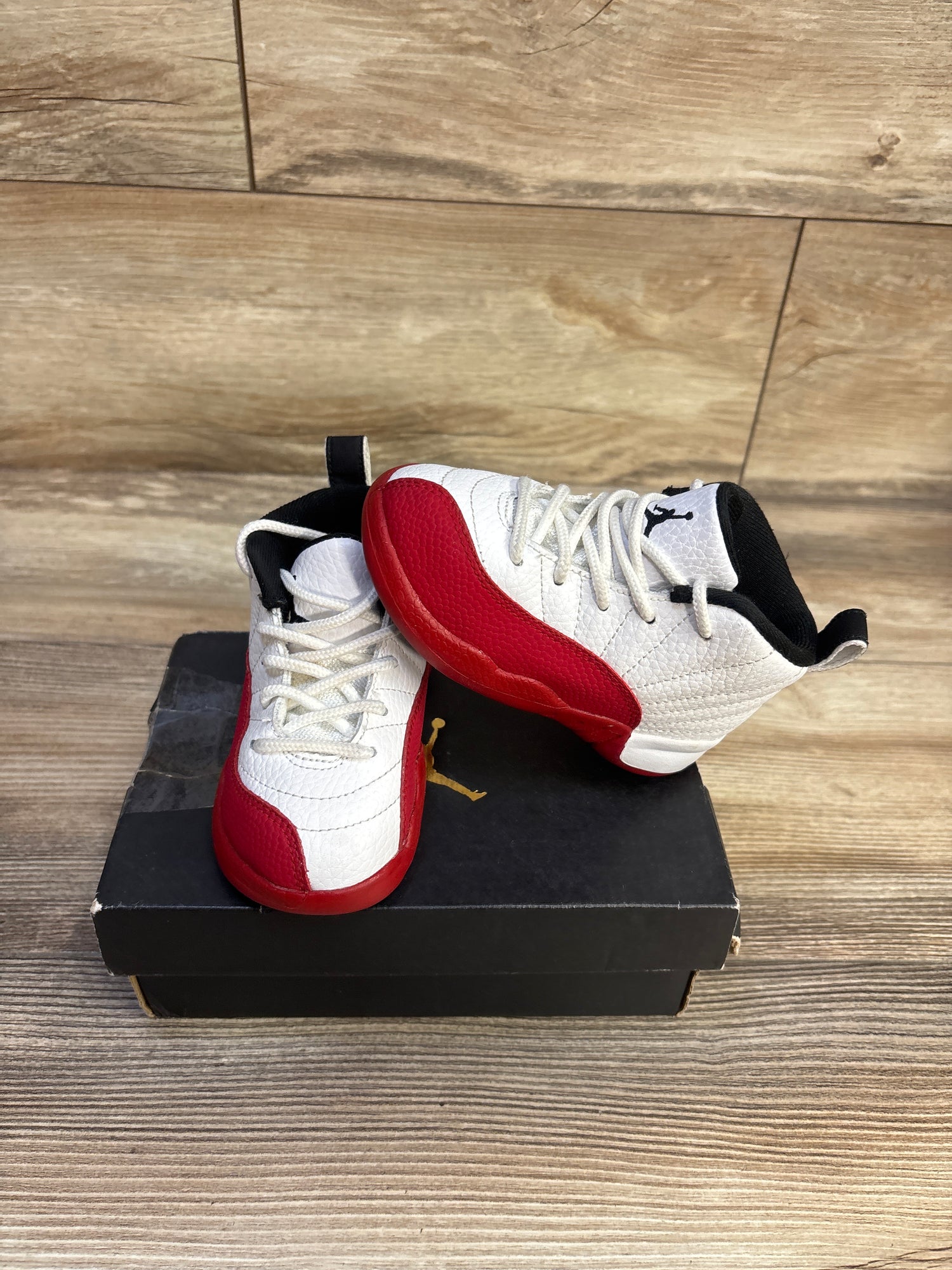 Air Jordan 12 Retro TD 'Cherry' Sneakers sz 7c