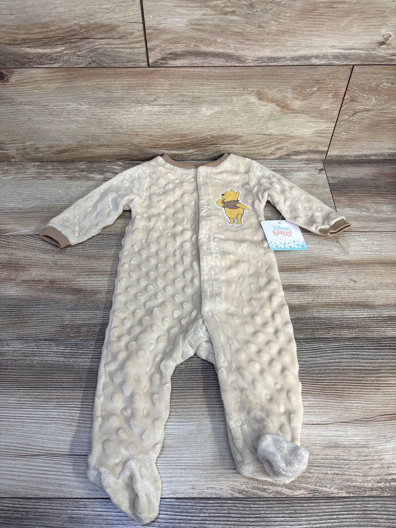 NEW Disney Baby Winnie The Pooh Sleeper Tan sz 3-6m