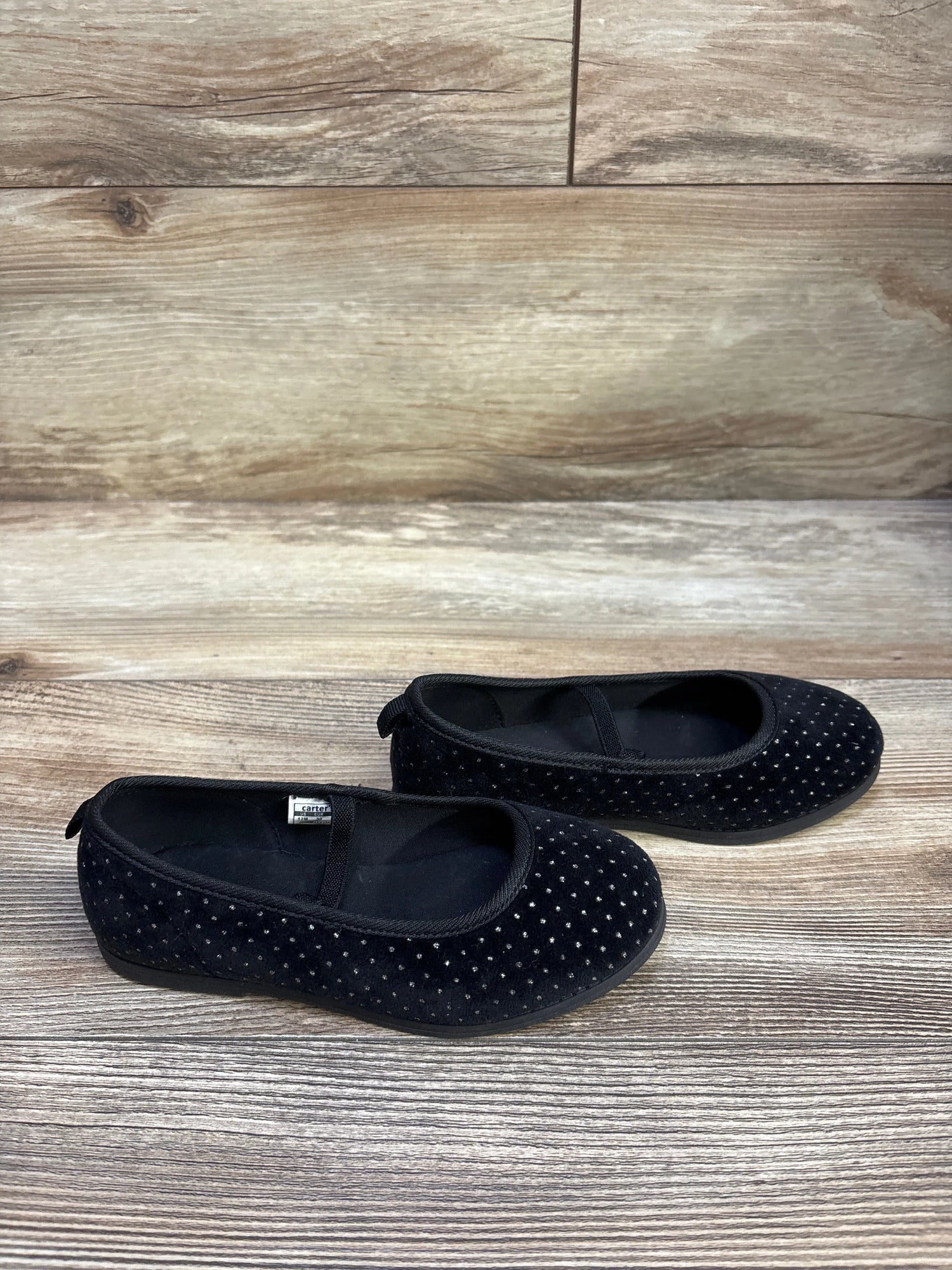 Carter's Mary Jane Dress Flat Black sz 12c