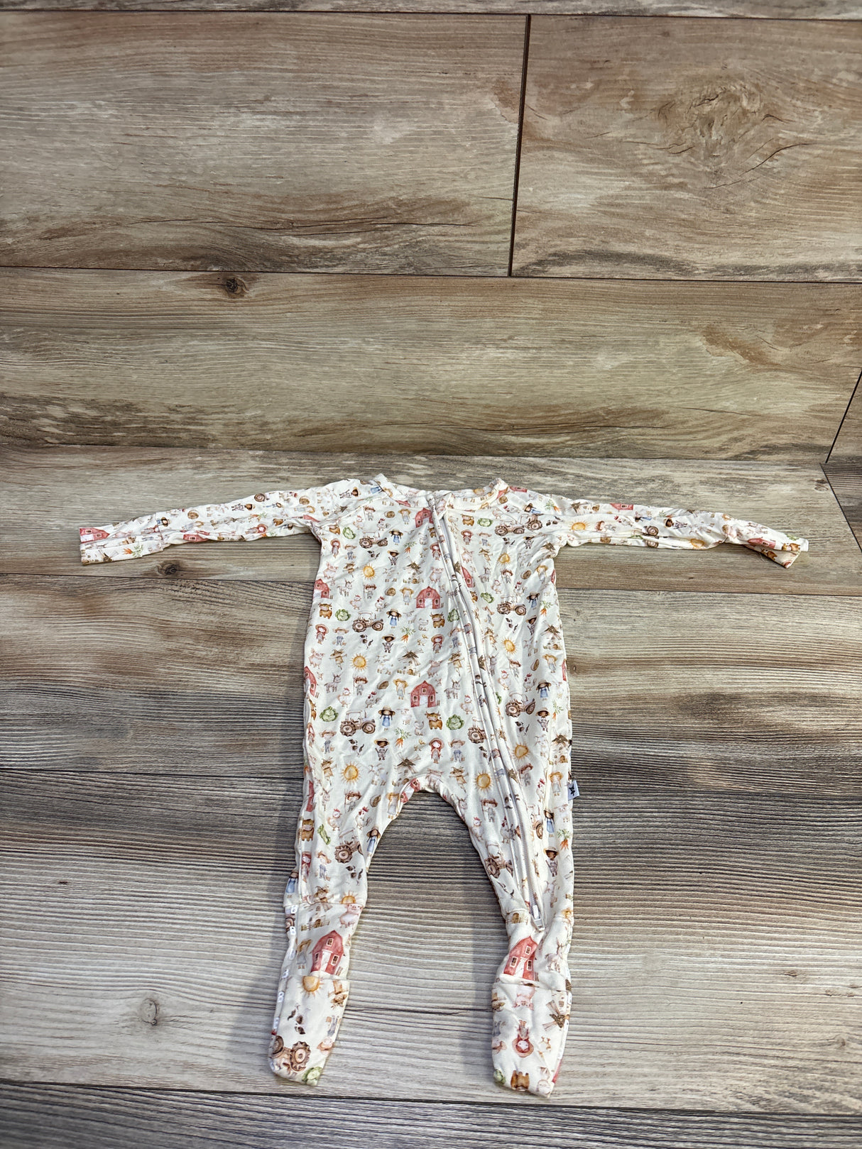 Buttons & Butterflies Bamboo Sleeper Ivory sz 0-3m