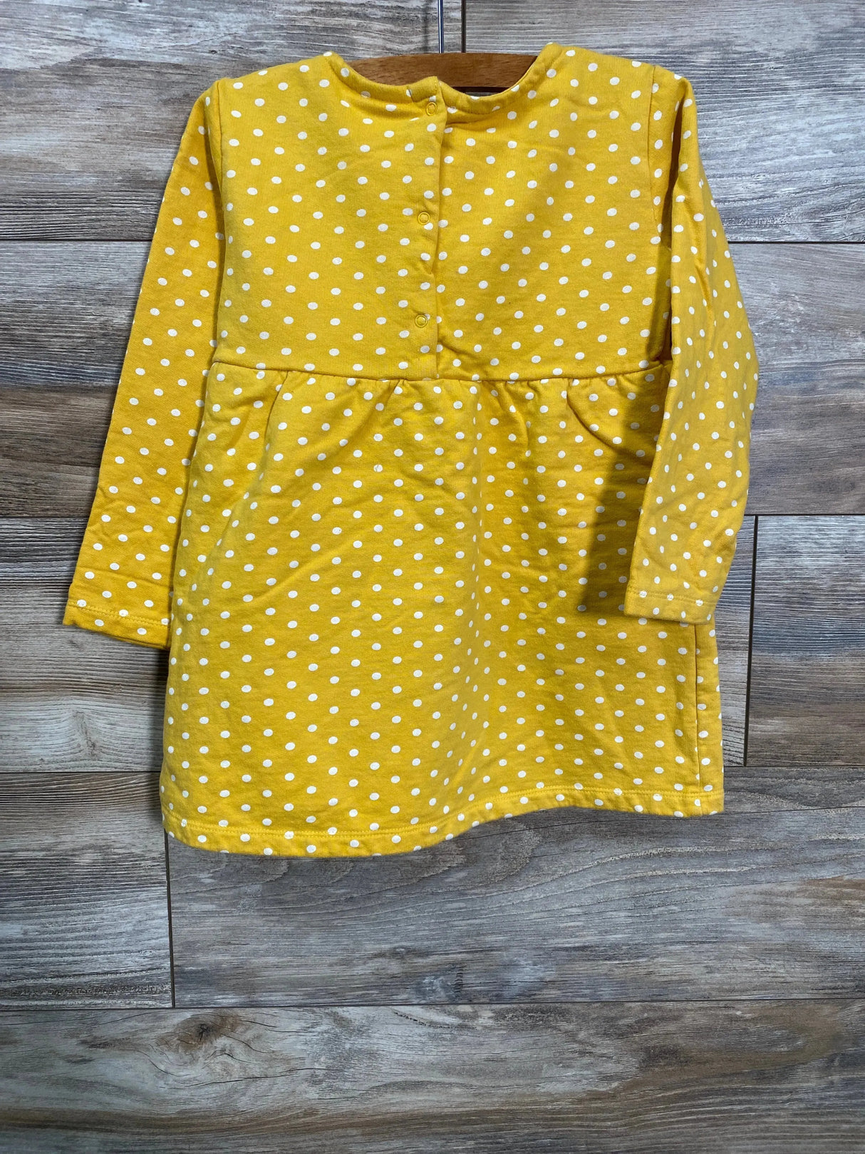 Koala Kids Polka Dot Dress Yellow sz 4T