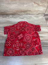 Sears Button-Up Shirt Red sz 6-9m