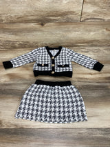 2pc Button Up Top & Skirt White sz 9-12m