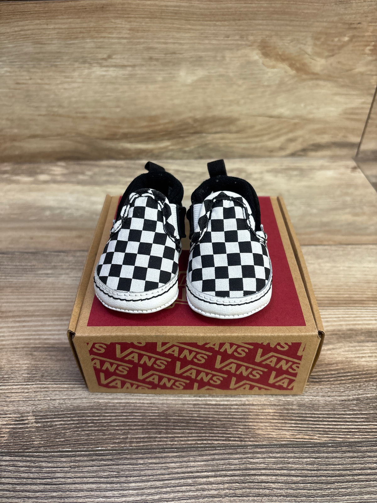 Vans Slip On V Crib Shoes Checkerboard sz 1c