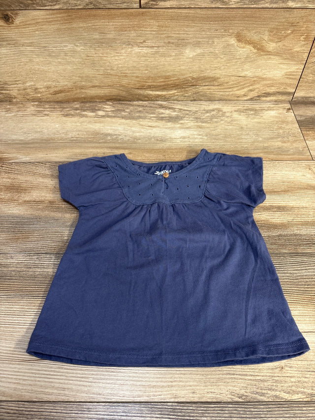 Oshkosh Eyelet Shirt Blue sz 3T - Me n Mommy To Be