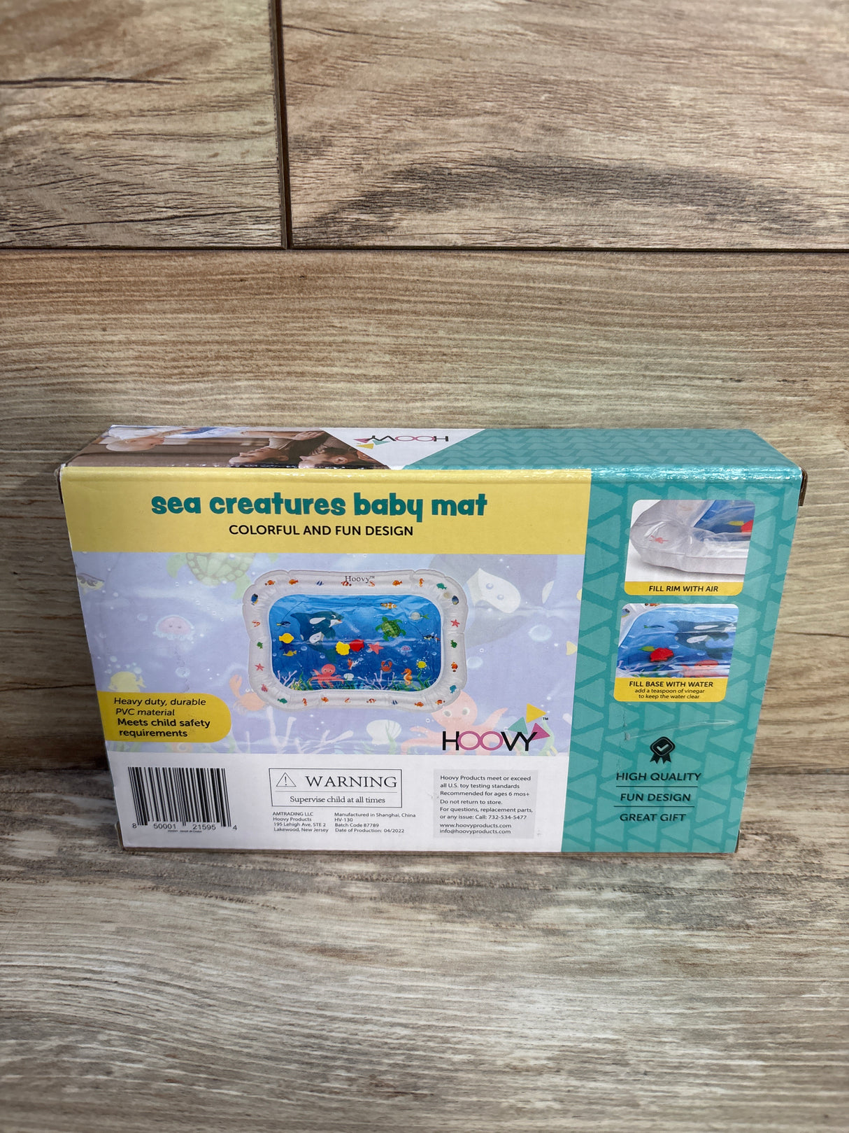 NEW Hoovy Inflatable Tummy Time Water Play Mat