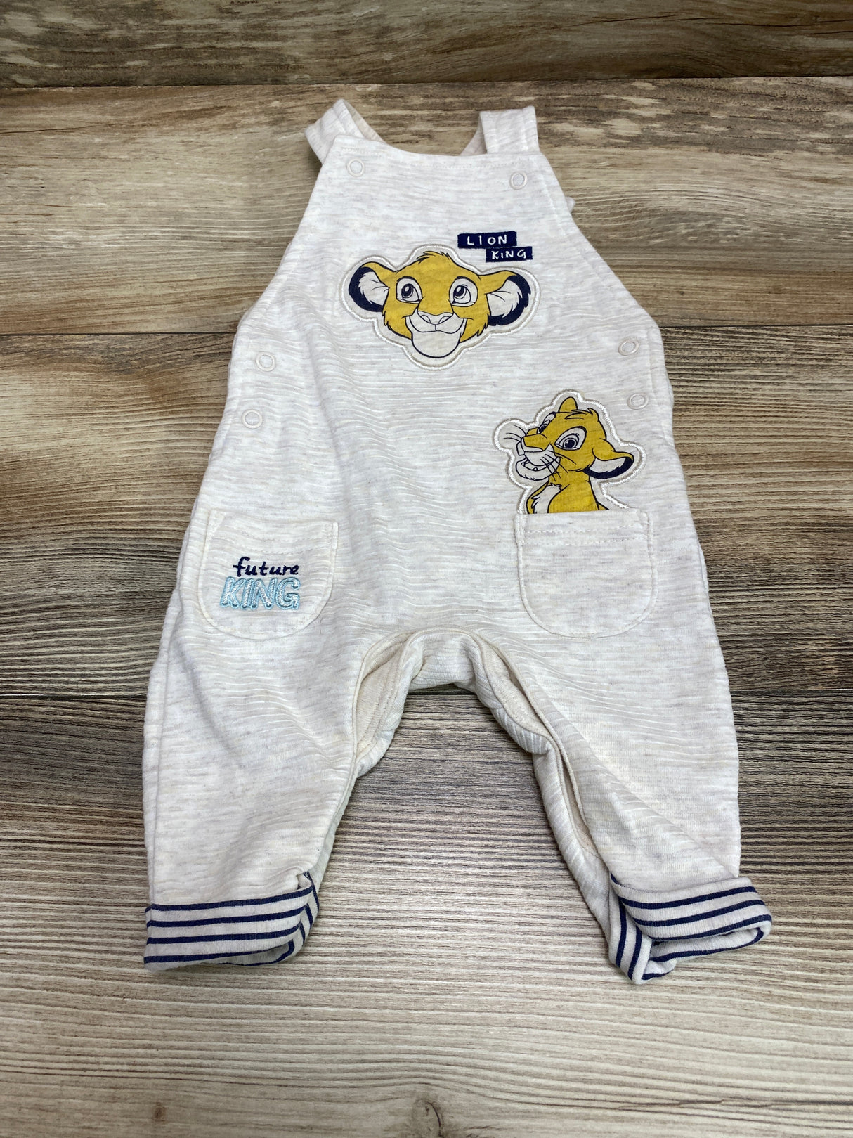 Primark Disney Baby Lion King Overalls Oatmeal sz 0-3m