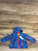 NEW Cat & Jack Dinosaur Windbreaker Jacket Blue sz 12m
