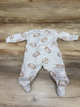 Child Of Mine Football Blanket Sleeper Grey sz Newborn