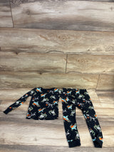Just One You 2pc Halloween Pajama Set Black sz 5T