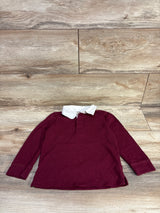 Cat & Jack Rugby Shirt Burgundy sz 3T
