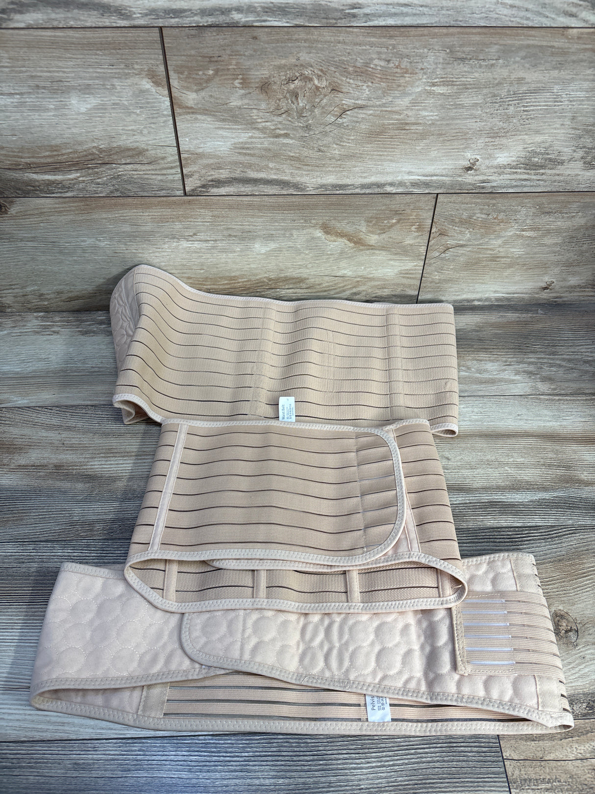 ChongErfei 3-in-1 Postpartum Support Recovery Belt, Beige sz Large