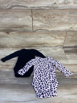Bundles 2pk Long Sleeve Bodysuits Black sz 0-3m