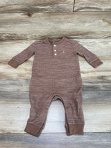 Baby Gap Henley Thermal Coverall Brown sz 6-12m