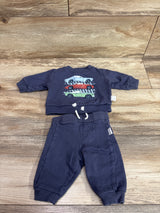 Miniville Car Sweatshirt & Pants Set Blue sz 0/3m