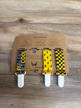 NEW PustskA Pacifier Clips 3pk